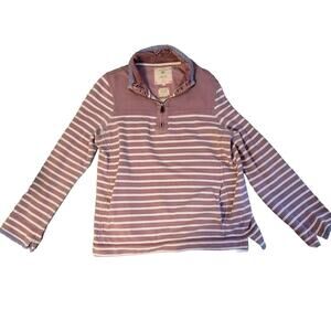 Fat Face The Airlie 1/4 Zip Sweater Pullover Women's Size 6 Striped